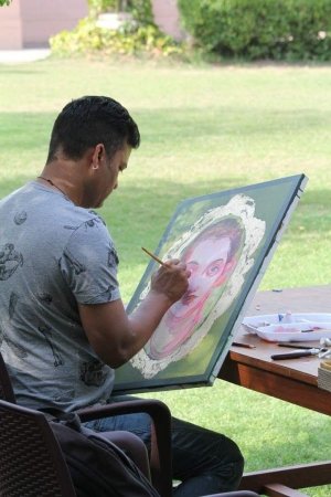 कलाकार की नजर: Corona को बताया रक्त बीज सा राक्षस, TV डिबेट को समझाने उलझाई जुबान, पेंटिंग देखिए और वीडियो भी&hellip;